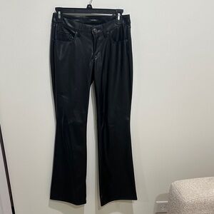 Wild Fable Black Faux Leather Trousers